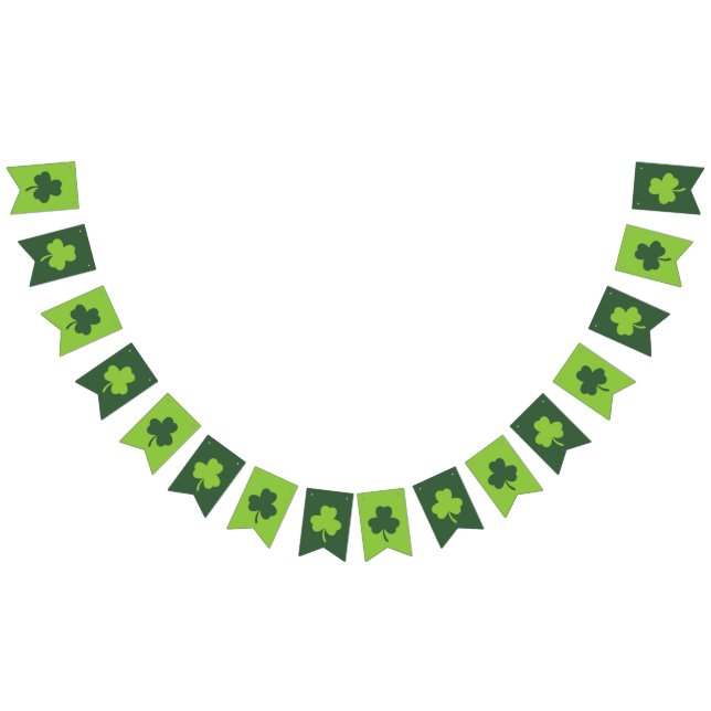 St. Patrick's Day Lucky Green Clover Bunting (All)