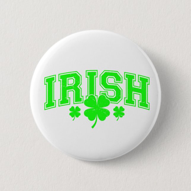 St Patrick's Day Lucky Irish stylish 6 Cm Round Badge (Front)