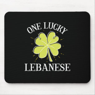 St Patricks Day Lucky Lebanese Gift  Mouse Mat
