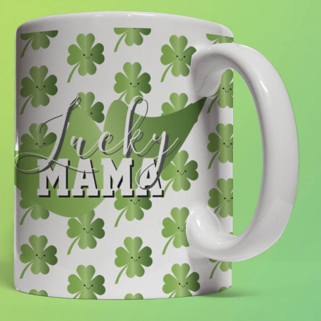 St Patricks Day Lucky Mom Coffee Mug (Creator Uploaded)