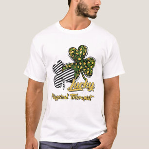 St Patrick's Day Lucky Physical Therapist Clover S T-Shirt
