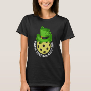 St Patrick's Day Lucky Pickleball Player T-Shirt