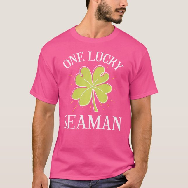 St Patricks Day Lucky Seaman T-Shirt (Front)