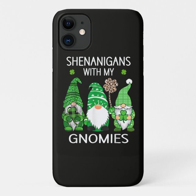 St Patricks Day Lucky Shamrock Leopard Case-Mate iPhone Case (Back)