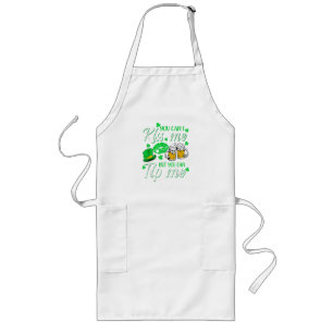 St Patrick's Day Lucky Shamrock Long Apron