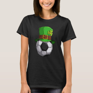 St Patrick's Day Lucky Soccer Ball With Leprechaun T-Shirt