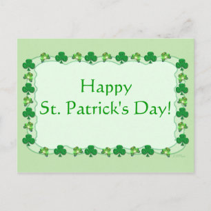 St. Patrick's Day - Magic Shamrocks Postcard