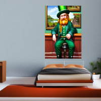 St. Patrick's Day man in green clothes | AI Art 