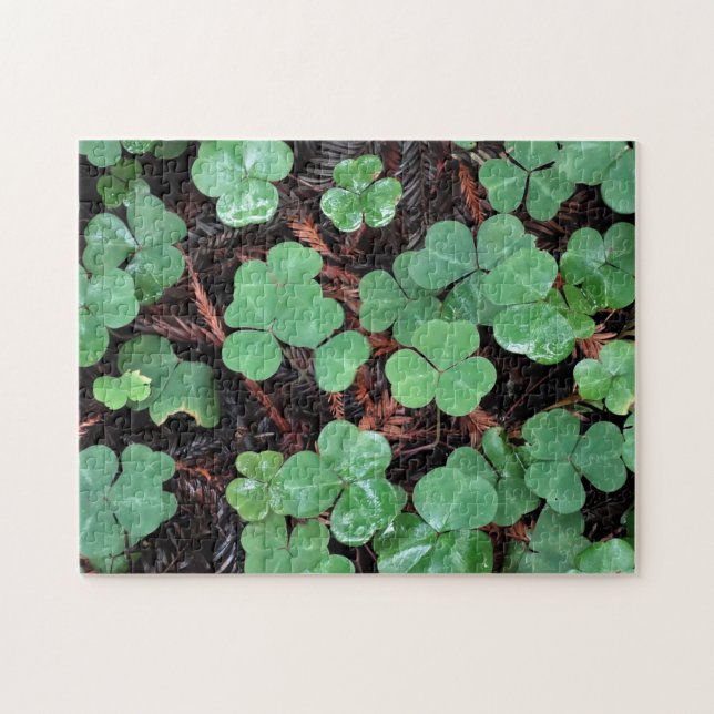 St Patrick's Day March Madness Clover Puzzle (Horizontal)