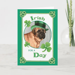 St. Patrick's Day Mastiff Card