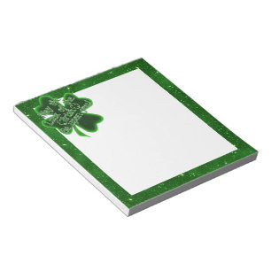 St. Patrick's Day - May The Luck Of The Irish... Notepad