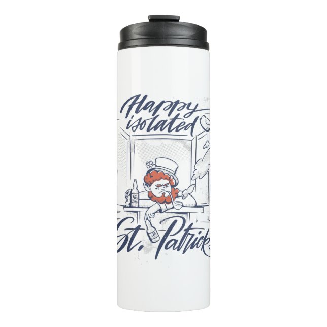 St Patricks Day Meme Thermal Tumbler (Front)