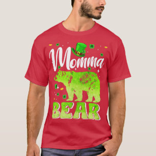 St Patricks Day Momma Bear Family Matching Premium T-Shirt
