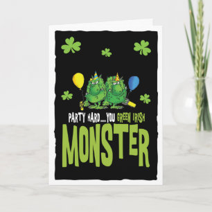 St Patrick's day Monster Card