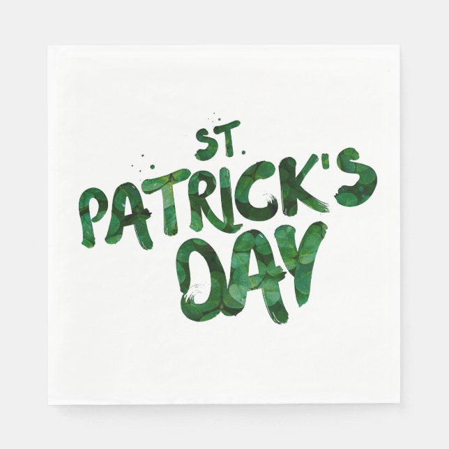 St Patrick's Day Napkin (Front)
