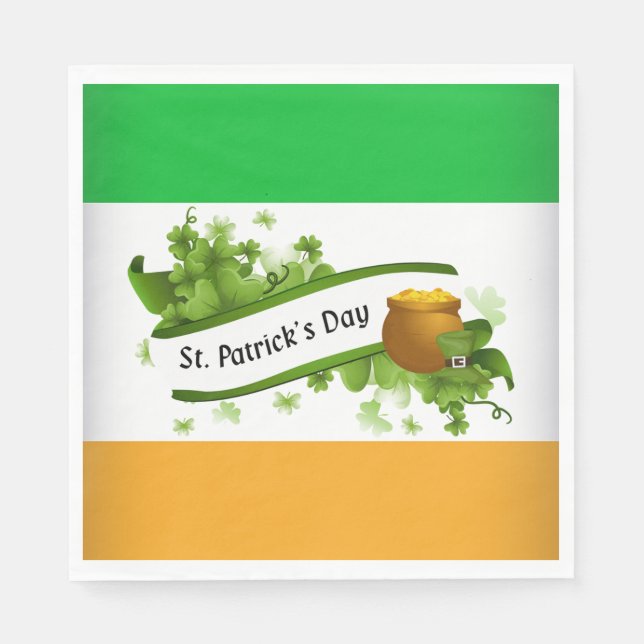 St Patrick's Day Napkins (Front)