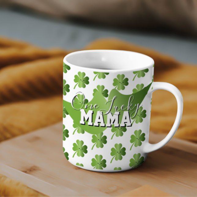 St Patricks Day One Lucky Mom Coffee Mug (Creator Uploaded)