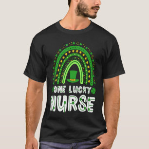 St Patrick's Day One Lucky Nurse NICU Shamrock Ire T-Shirt