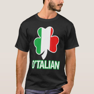 St Patricks Day O'talian Italian Flag Italia Lucky T-Shirt