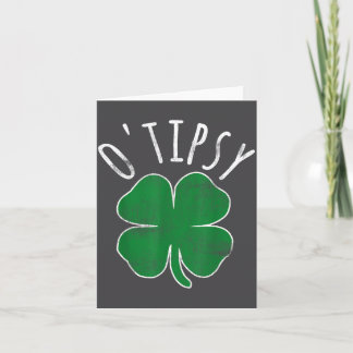 St. Patrick's Day O'tipsy Drinking Beer Drunk Sham Card
