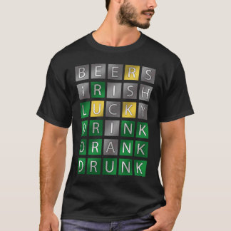 St Patrick's Day Outfit Adults Crossword Puzzle Ba T-Shirt