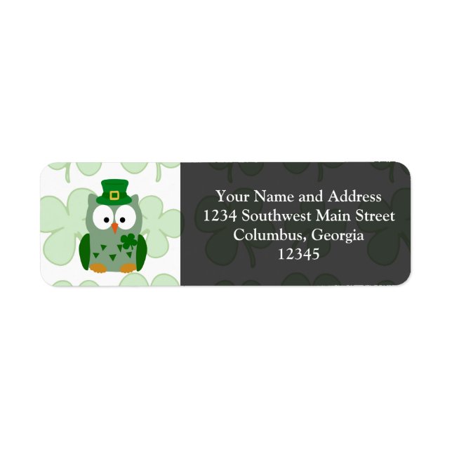 St. Patrick's Day Owl (Front)