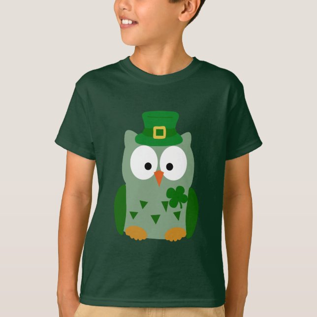 St. Patrick's Day Owl T-Shirt (Front)