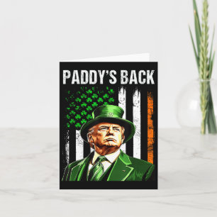 St Patricks Day Paddy's Ck Trump Irish American  Card