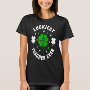 St Patricks Day pajamas  Luckiest Teacher Ever Tea T-Shirt