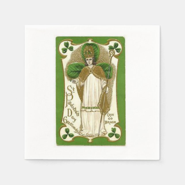 St. Patrick's Day Paper Napkins (Front)