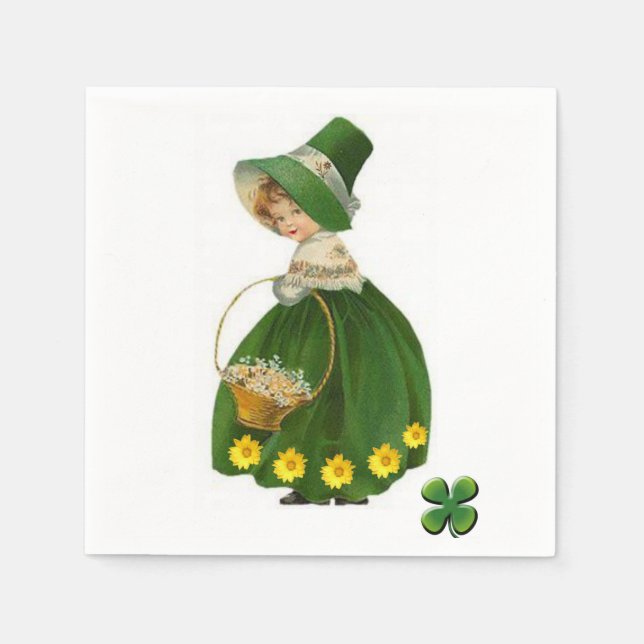 St. Patrick's Day Paper Napkins (Front)