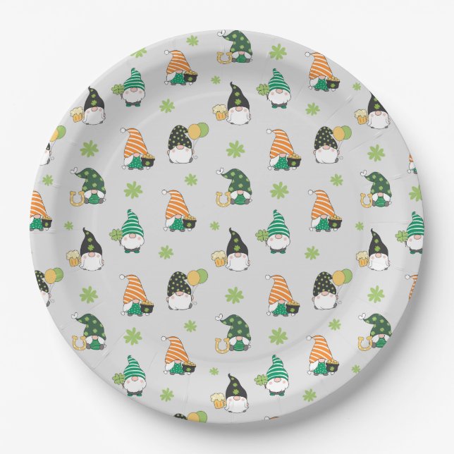 St Patrick's Day Paper Plate (Front)