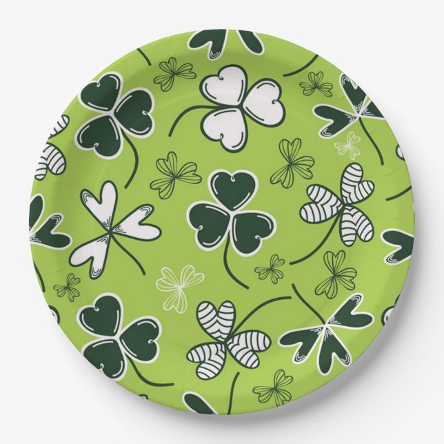 St Patrick's Day Paper Plate (Front)