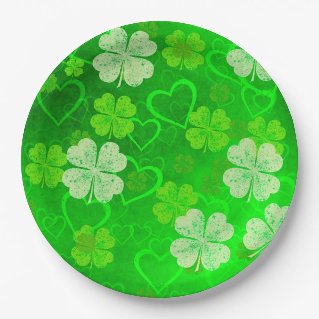 St Patrick's Day Paper Plate (Front)