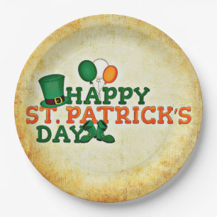 St Patrick's Day Paper Plate