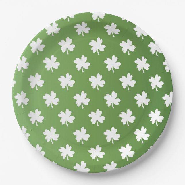 St Patrick's Day Paper Plate (Front)