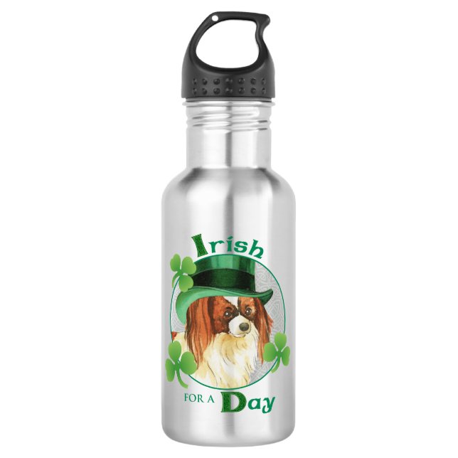 St. Patrick's Day Papillon 532 Ml Water Bottle (Front)