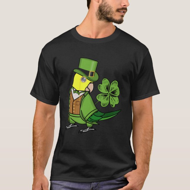 St Patricks Day Parrot I Double Yellow headed Amaz T-Shirt (Front)