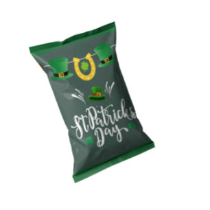 St Patricks Day Party Chip Bag Wrappers Favors Notepad