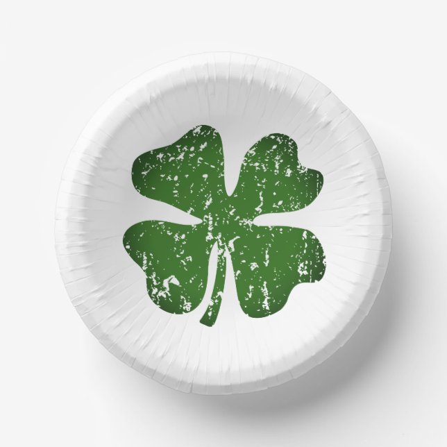 St Patrick's day party green Paper Soup Bowls Plate (Front)