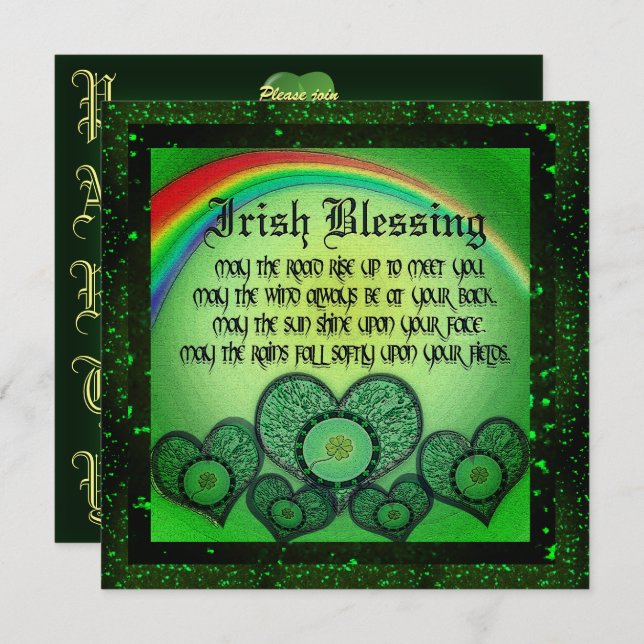 St. Patrick's Day Party Invitation (Front/Back)