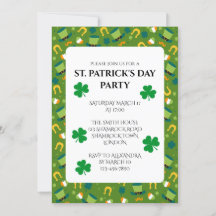 St Patrick's Day Party Invitation