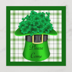 St. Patricks Day Party Shamarock Invitations