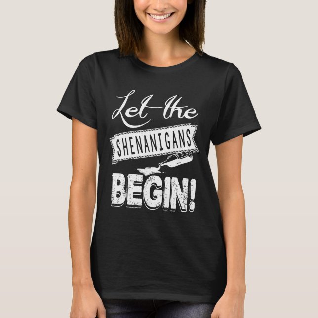 St Patrick's Day Party Shenanigans T-Shirt (Front)