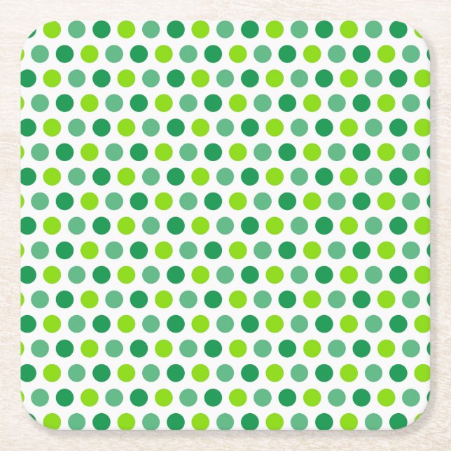 St. Patrick's Day Pattern-57491 Square Paper Coaster (Front)