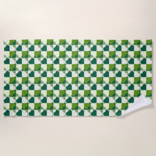 St. Patrick's Day Pattern Beach Towel