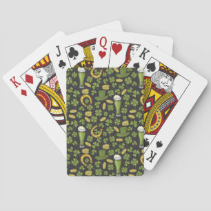 St. Patrick's Day Pattern Playing Cards