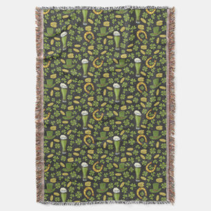 St. Patrick's Day Pattern Throw Blanket