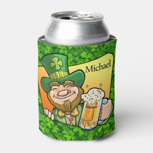 St. Patrick's Day Personalise Name or Text Can Cooler