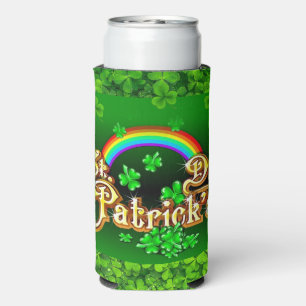 St. Patrick's Day Personalise Name or Text Tall Seltzer Can Cooler